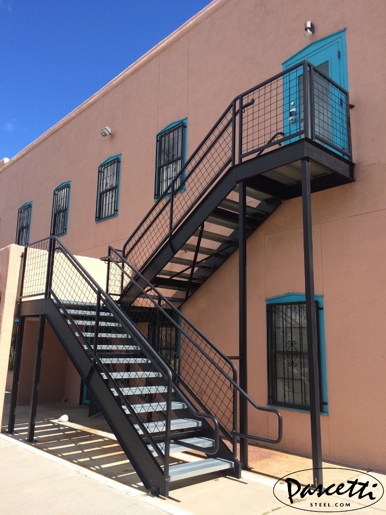 commercial steel ada compliant stair and handrail system
