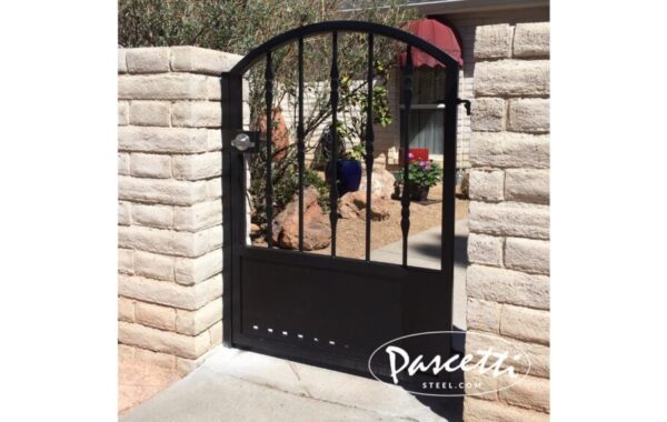 Arch Top Gates with Forged Pickets