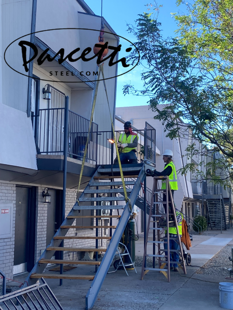 During Staircase Install