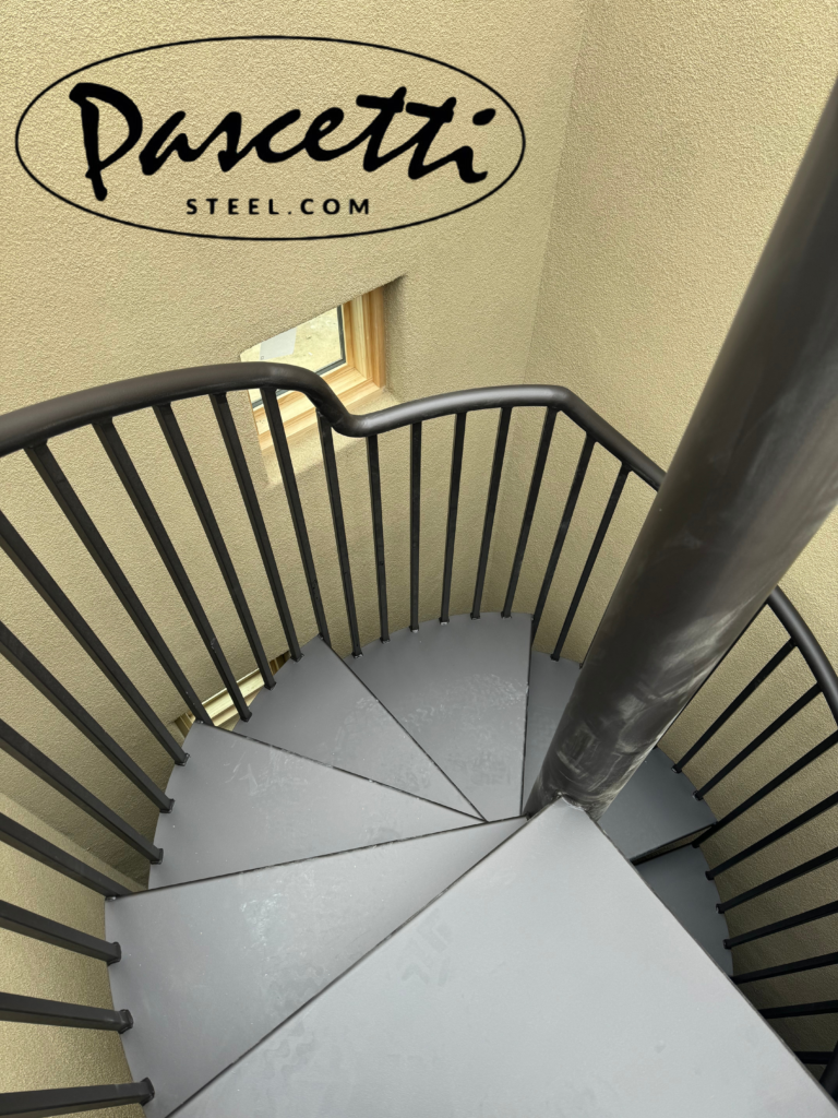 Mid Landing ADA Compliant Spiral Staircase