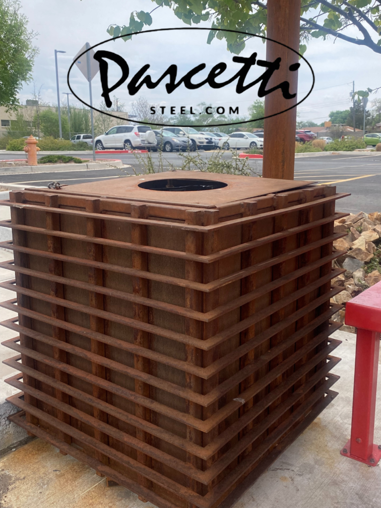 Buss Station Trash Can 