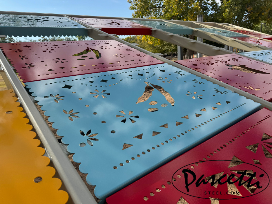 papel picado metal panels