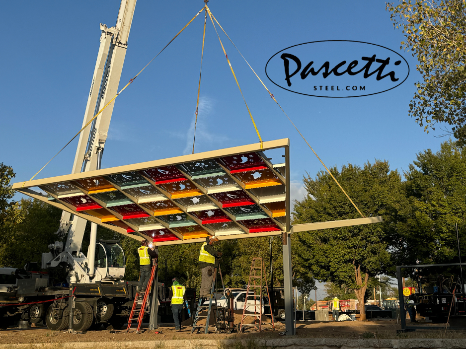 Metal Cantilevered Shade Structure