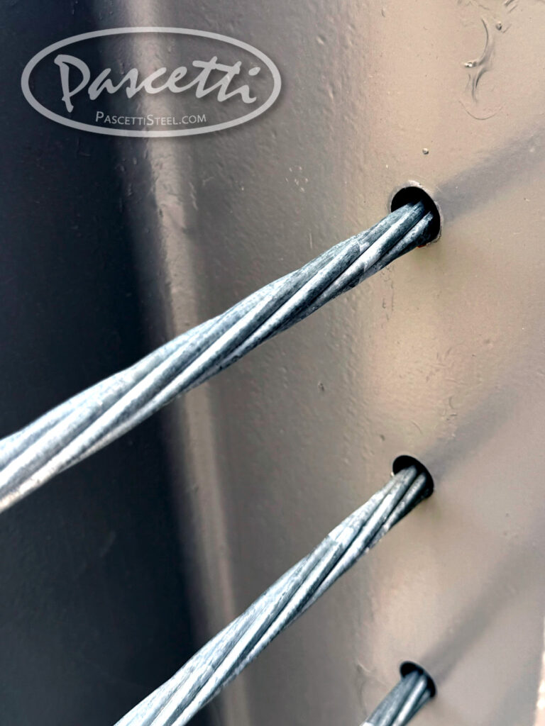 Roadway parking lot high tension cable barrier system for vehicle control