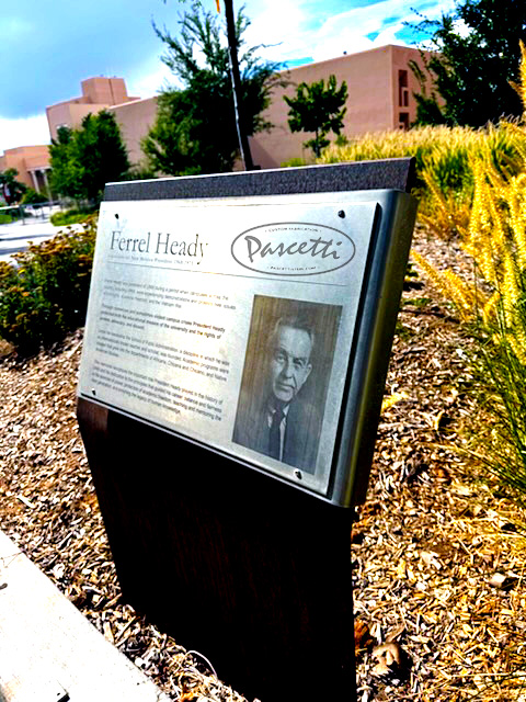 Memorial metal Steel sign on