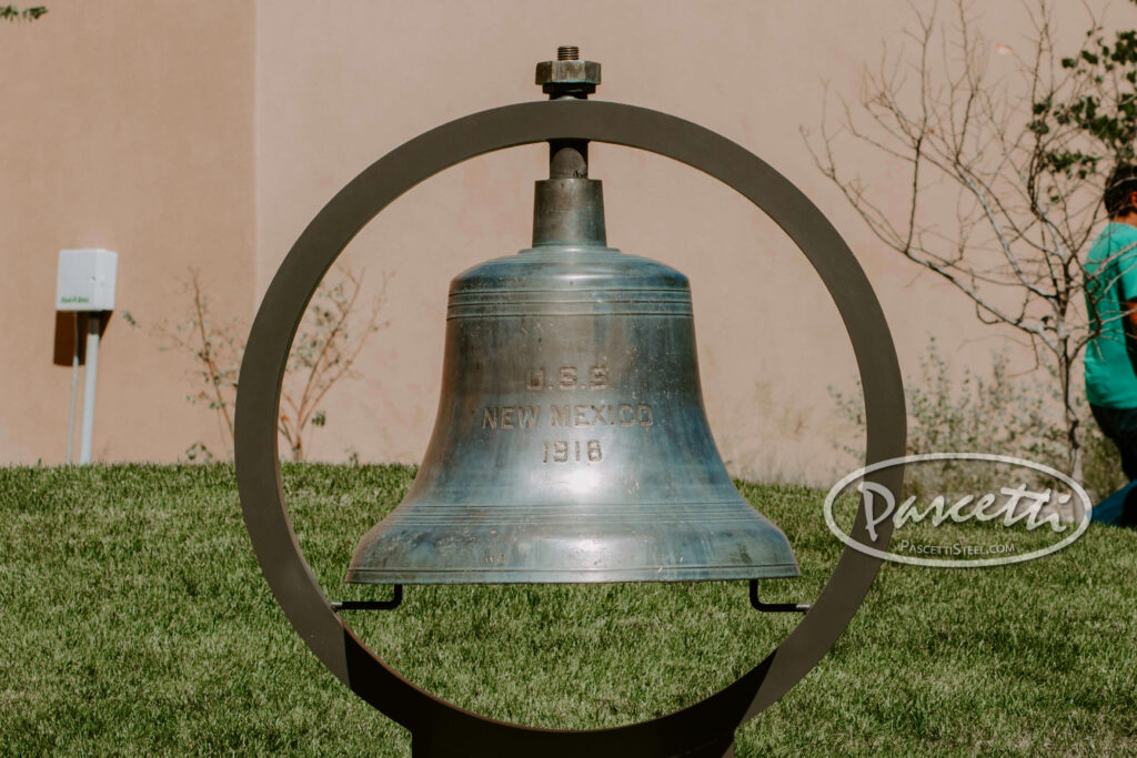 Historic USS New Mexico BB-40 Battleship Bell at UNM
