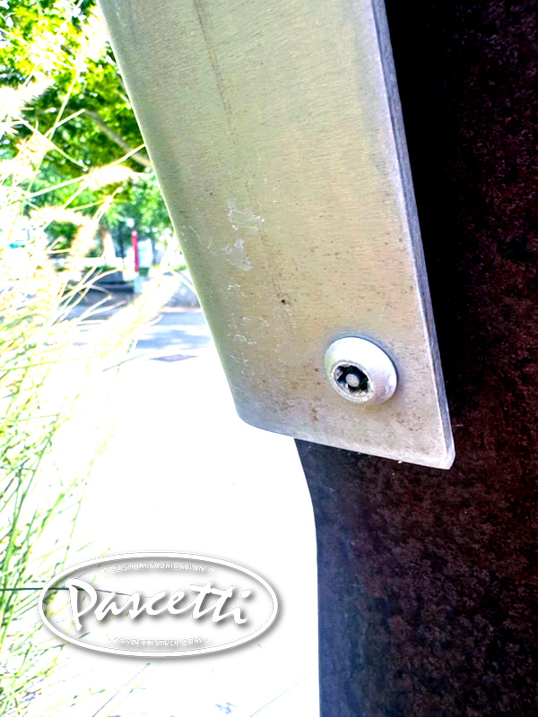 historic land marker steel bolts public tamperproof