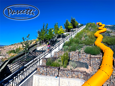 Commercial Community Park Stair Railing