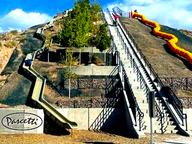 Playground slide steel railings juan tabo hills