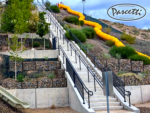 Playground Slide Steel Railing Juan Tabo Hills