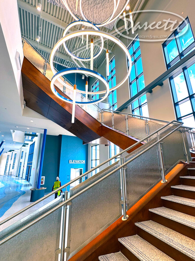 School theater stainless steel railings