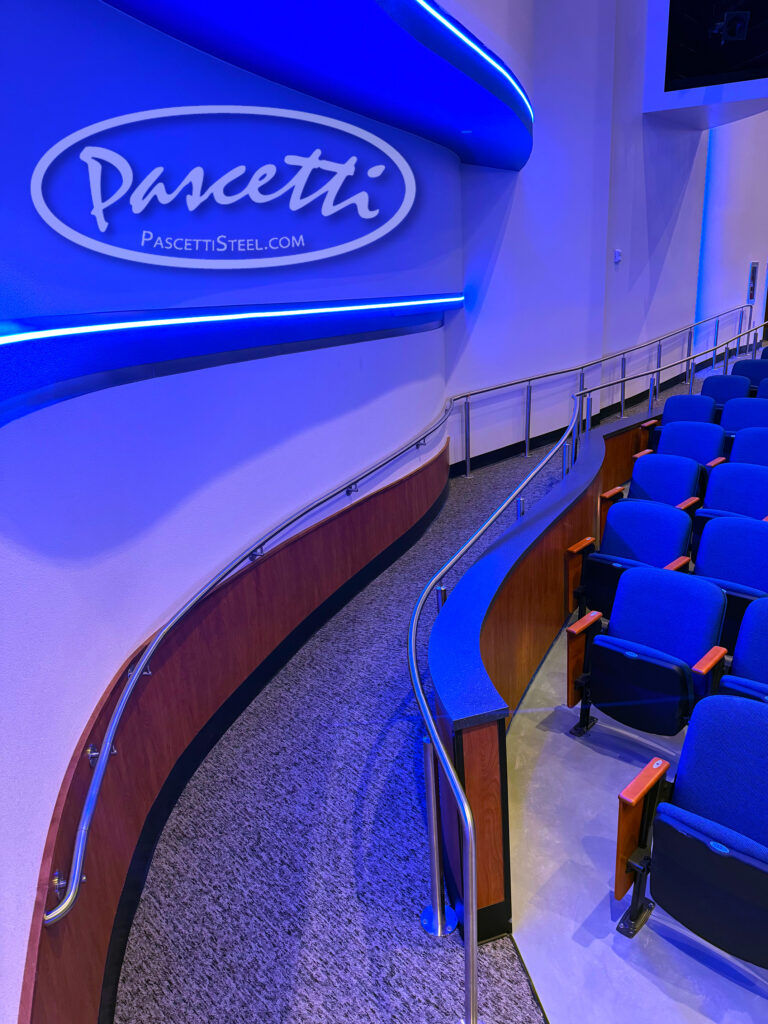 curved theater railings
