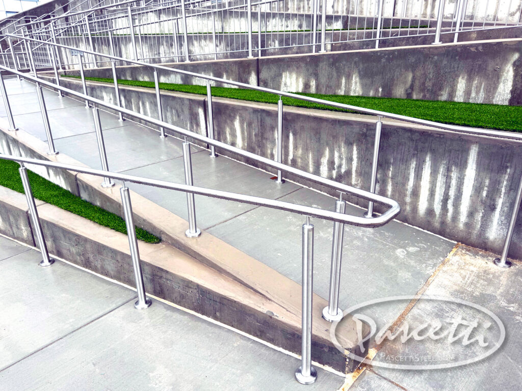 ADA railings with lights