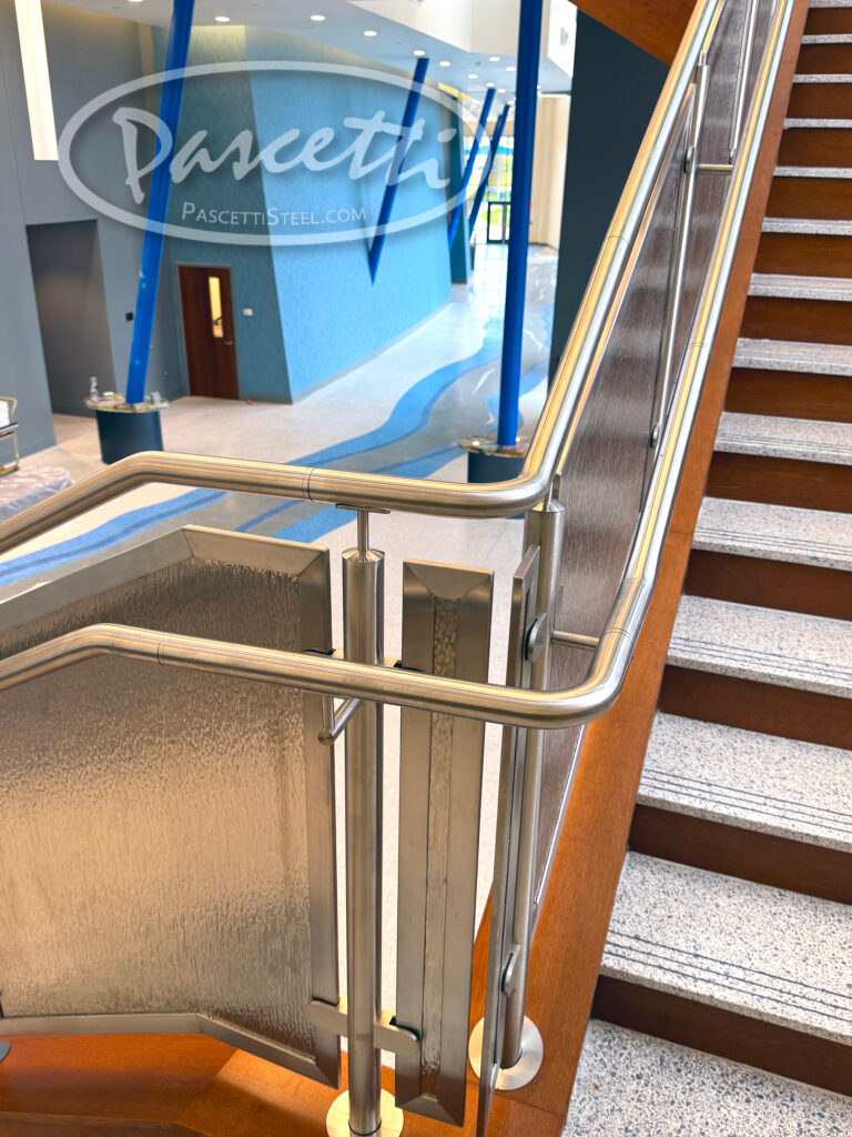 School theater stainless steel railings