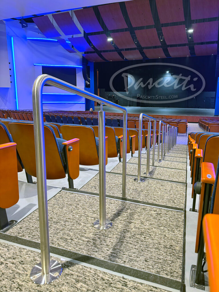 stainless teel railings for theater